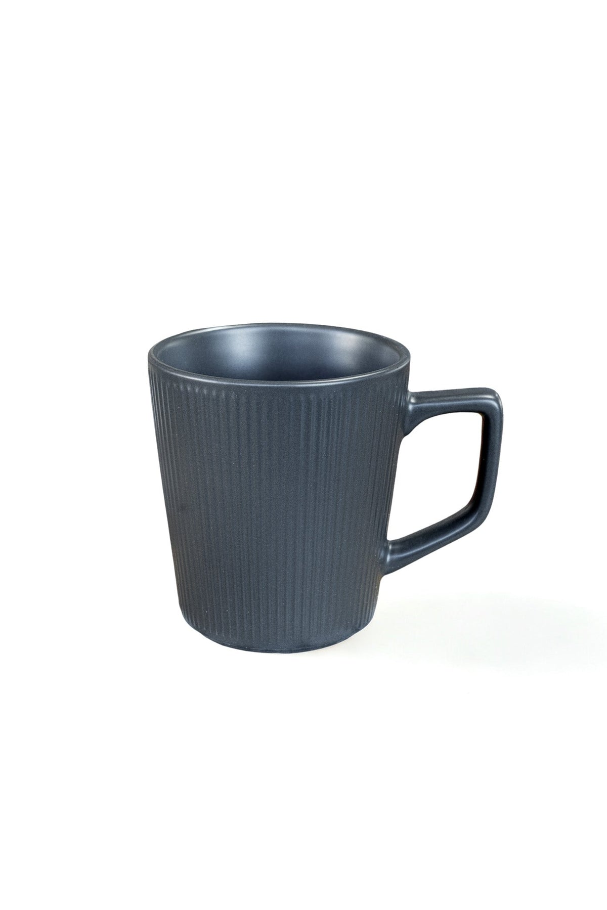 Minimalist Matte Mug | Modern Ceramic Cup | Ribbed Coffee Drinkware