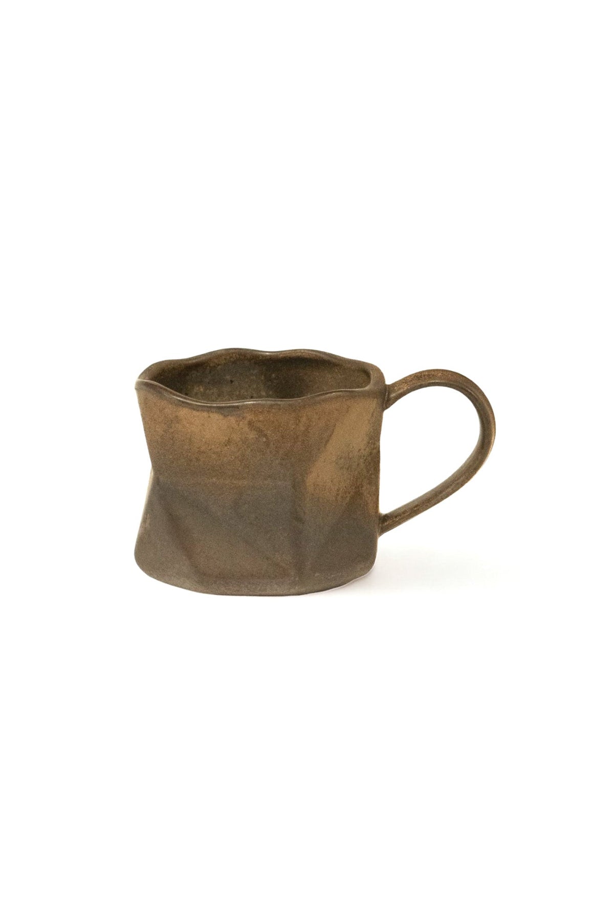 Sculpted Rustic Ceramic Mug