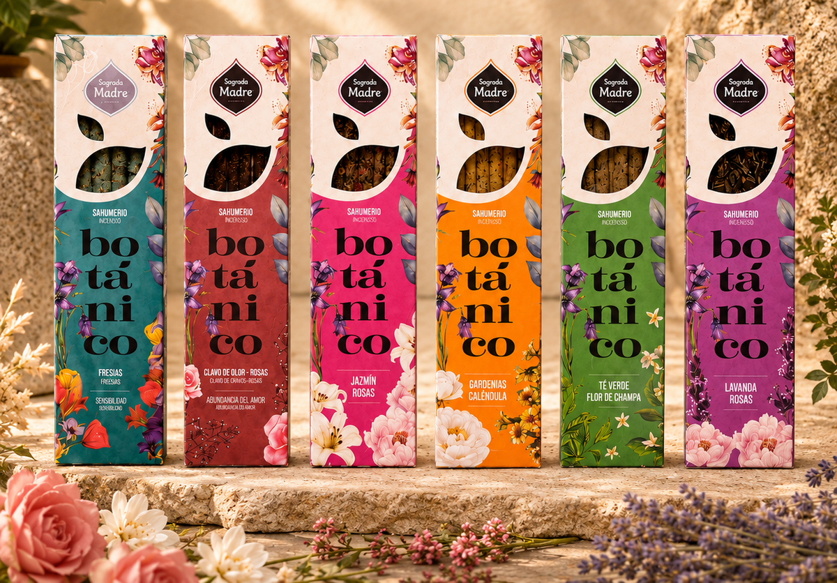 Botanical Incense Collection – Natural Herb & Flower Incense Sticks Set for Ritual & Meditation