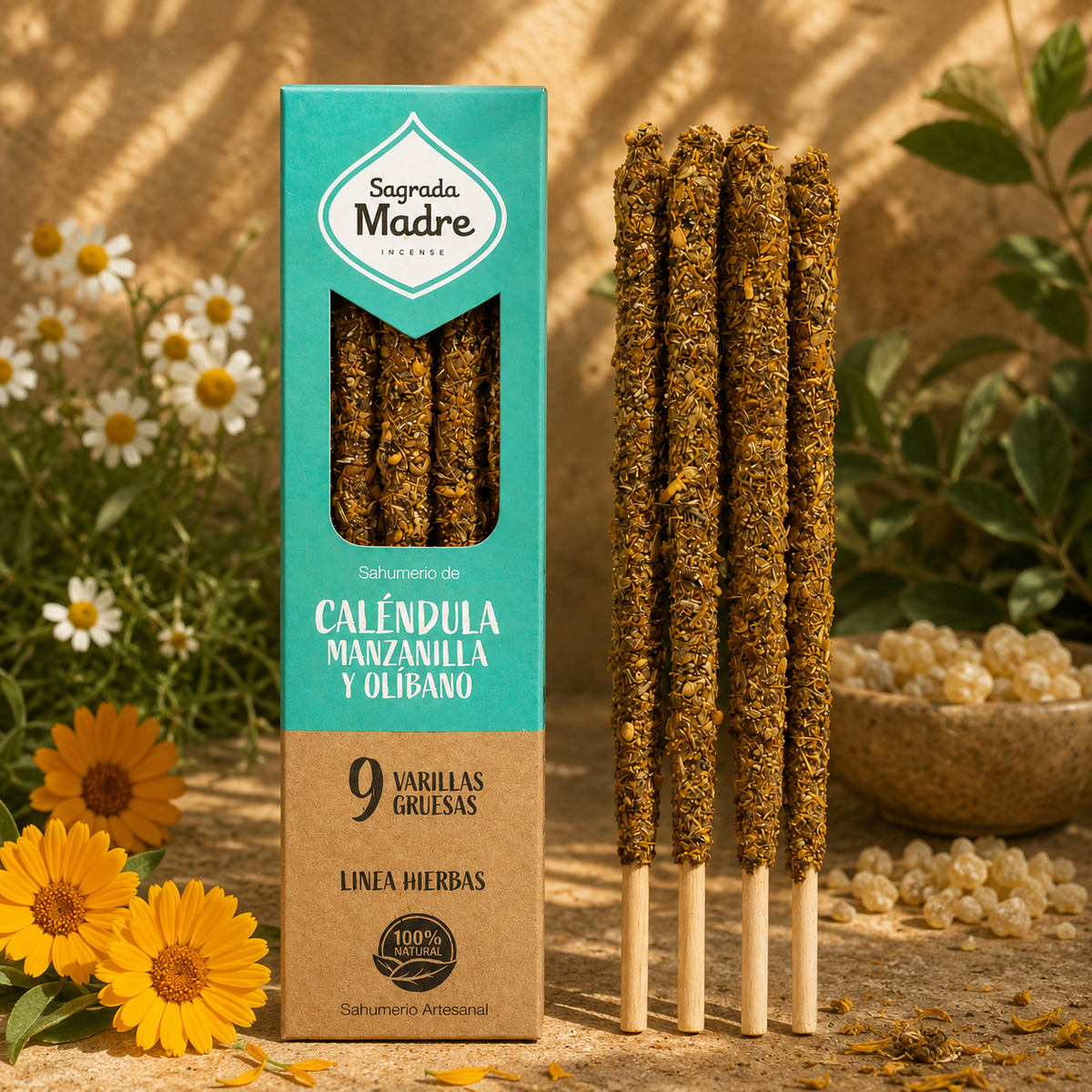 Herb & Resin Incense Collection – Natural Botanical Incense Set for Ritual