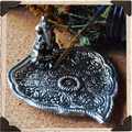 Ganesha Bohemian Incense Burner – Hindu Deity Incense Stick & Cone Holder for Meditation & Altar