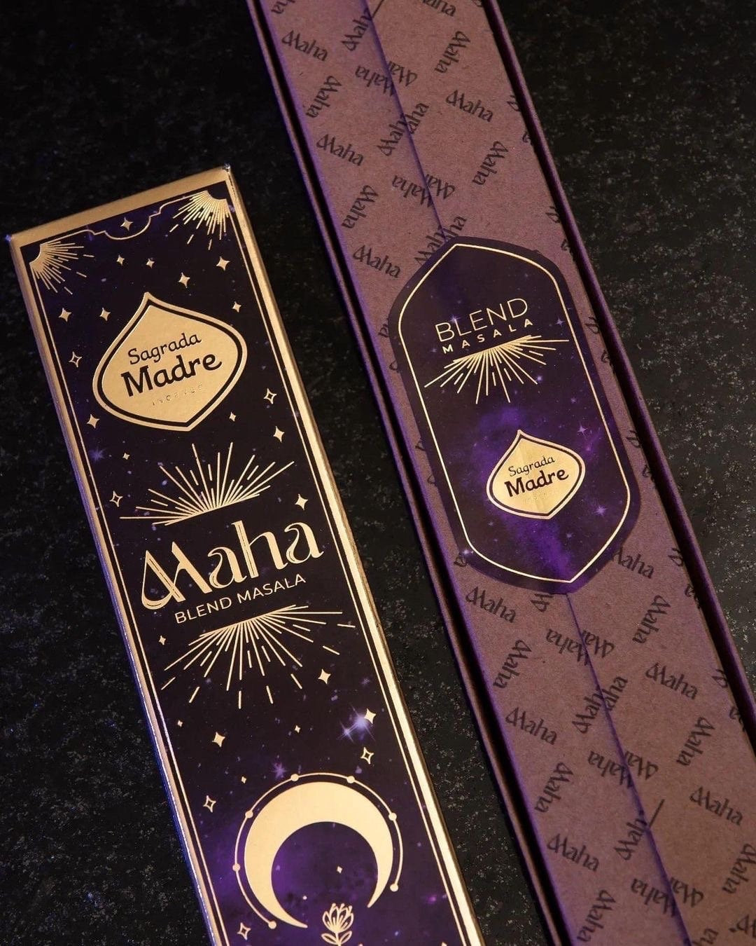 Purple Shimmer Maha Incense Sticks – Goddess Ritual Incense for Spiritual Practice & Meditation