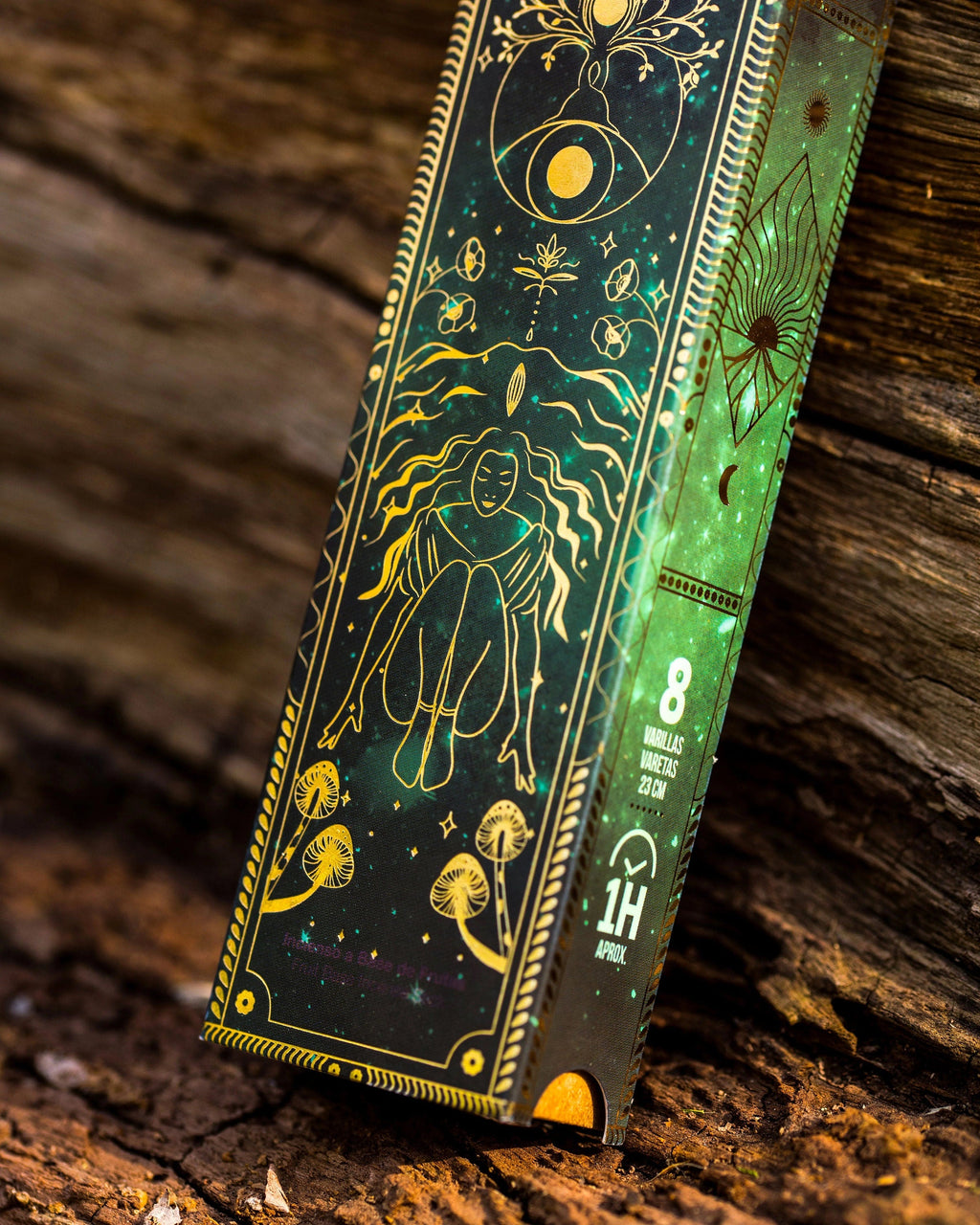 Green Shimmer Gaia Incense Sticks – Earth Goddess Ritual Incense for Nature & Spiritual Practice