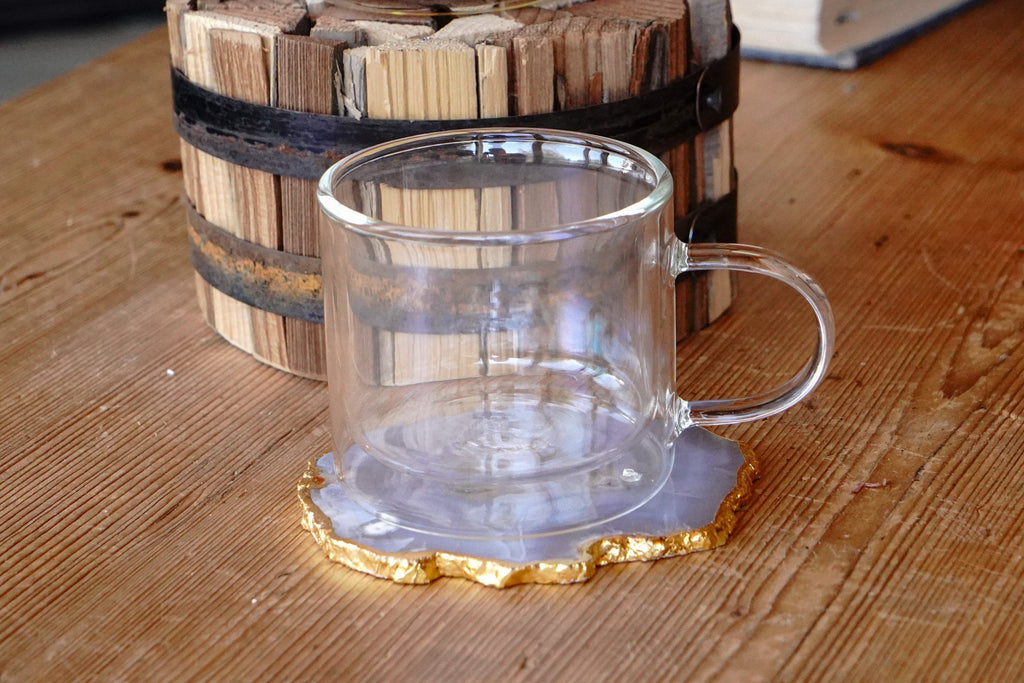 Straight Edge Double Walled Glass Tea Mug
