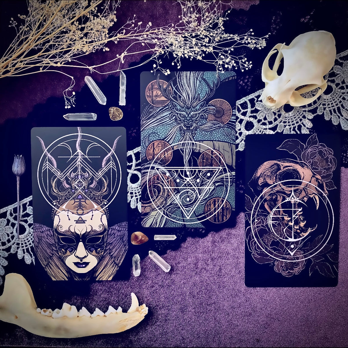 The Nameless One Tarot & Oracle Deck – Witchy Spiritual Divination Deck & Guidebook