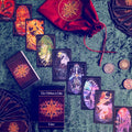 Children of Litha Tarot Deck & Book Set Black Edition – 78-Card Animal Kingdom Botanical Tarot