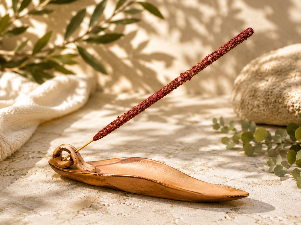Leaf Incense Holder – Decorative Botanical Incense Stick & Cone Burner for Altar & Home Decor